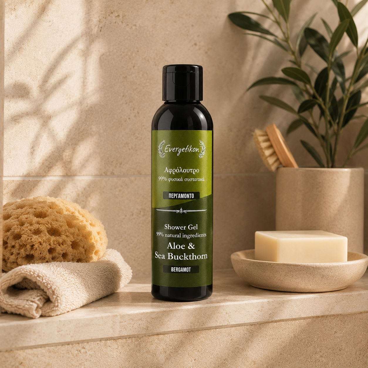 Natural Shower Gel - Bergamot - Evergetikon