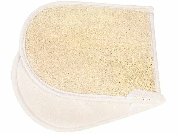 loofah handschoen